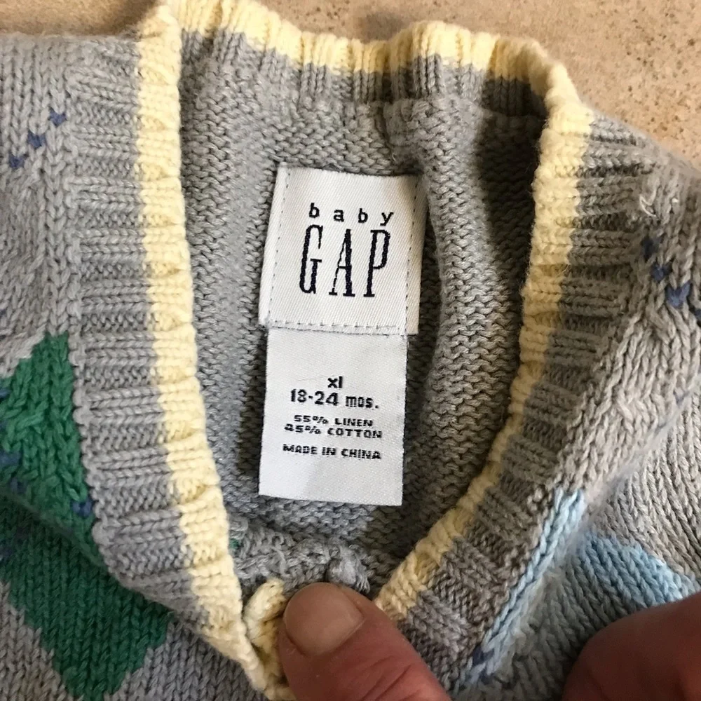 🍼baby GAP Argyle Sweater Vest